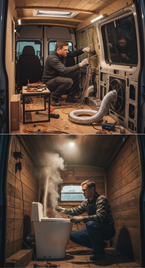 Cinderella Incinerating toilet setup, maintenance and servicing challenges