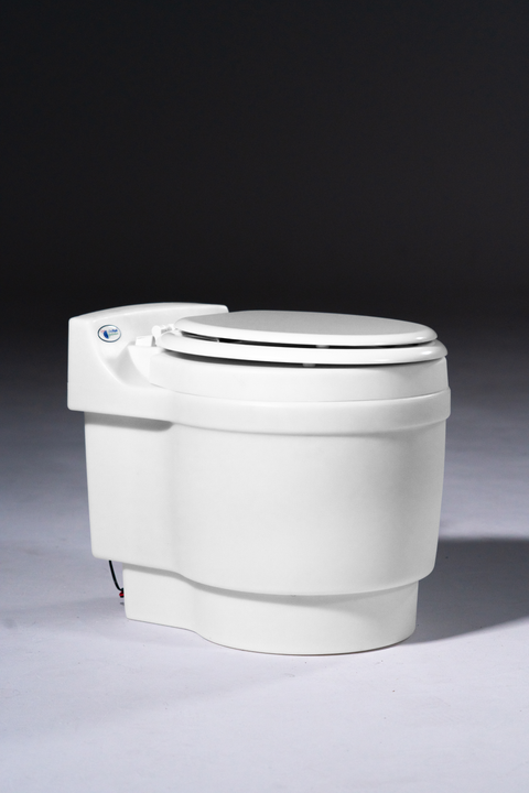 Laveo Dry Flush Portable camping toilet with lid closed New Zealand