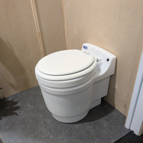 Dry Flush Toilet in a Tiny Home